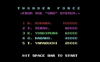 Thunder Force - Gameplay Screenshot - 1 Thunder Force - Gameplay Screenshot