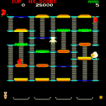 Burger Time gameplay
