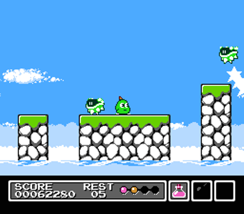 Mr. Gimmick - Gameplay - Screenshot Mr. Gimmick - Gameplay - Screenshot