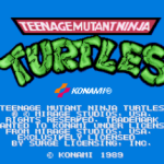 Teenage Muntant Ninja Turtles - Title Screen