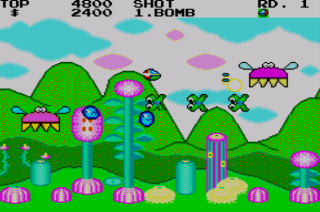 Fantasy Zone - Master System - Gameplay Screenshot 2 Fantasy Zone - Master System - Gameplay Screenshot
