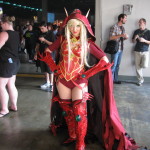 Sexy Blood Elf cosplay girl