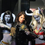 Sexy trio cosplay girls