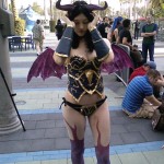 succubus cosplay girl
