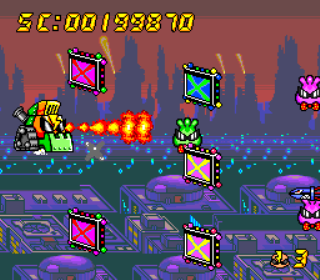 Air Zonk - PC Engine - Gameplay Screenshot - 5 Air Zonk - PC Engine - Gameplay Screenshot