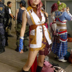 lightning cosplay girl