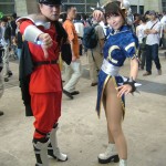 Street Fighter Bison Chun Li cosplayers