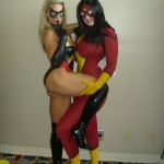Spiderwoman Scarlett sexy cosplay girls Spiderwoman Scarlett sexy cosplay girls