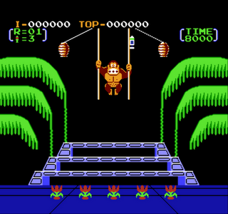 Donkey Kong 3 - NES - Gameplay Screenshot 2 Donkey Kong 3 - NES - Gameplay Screenshot