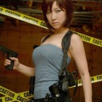 Sexy jill valentine cosplay girl