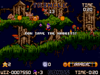 Wiz 'n' Liz - Master System - Gameplay Screenshot 