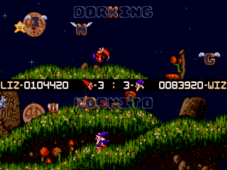 Wiz 'n' Liz - Master System - Gameplay Screenshot 