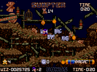 Wiz 'n' Liz - Master System - Gameplay Screenshot 