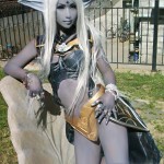 dark elf cosplay girl