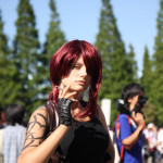sexy smoke cosplay girl