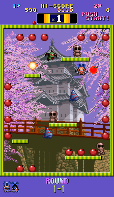 BombBomb Jack Twin - Arcade - Gameplay Screenshot - 2 BombBomb Jack Twin - Arcade - Gameplay Screenshot