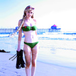 Cammy on the Beach Cosplay Green Bikini Cammy on the Beach Cosplay Green Bikini