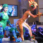Jungle ladies at the Canon Booth CES 2011