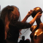 Lady Gaga at Polaroid Booth CES 2011