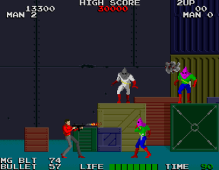 Rolling Thunder - Arcade Gameplay Screenshot