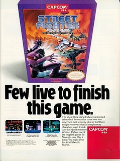 Street Fighter 2010 NES ad Street Fighter 2010 NES ad