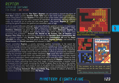 8 bit book repton page