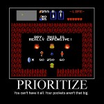 prioritize zelda - Motivational Poster