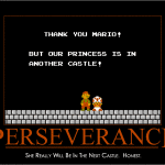 perseverance mario - Motivational Poster