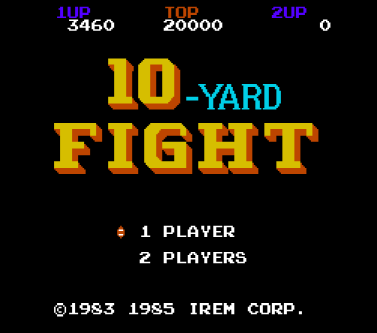 10 Yard Fight - Title Screen