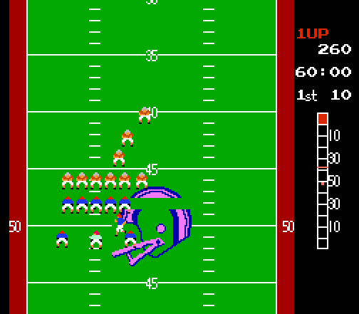 10 yard fight - NES - Gameplay Screenshot