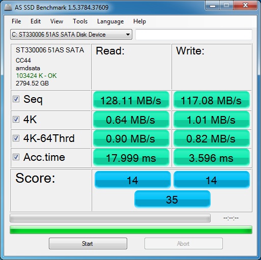 AS SSD Benchmark ST330006 51AS AS SSD Benchmark ST330006 51AS