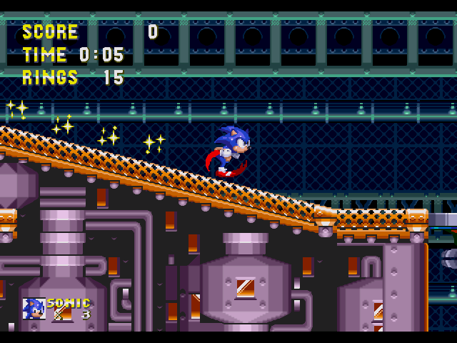 Sonic the Hedgehog - Sega Genesis - Gameplay Screenshot 