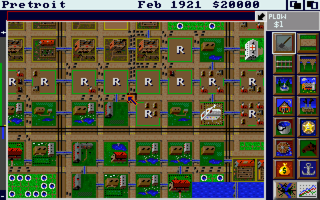 Sim City - Amgia - Gameplay Screenshot - 5 Sim City - Amgia - Gameplay Screenshot -