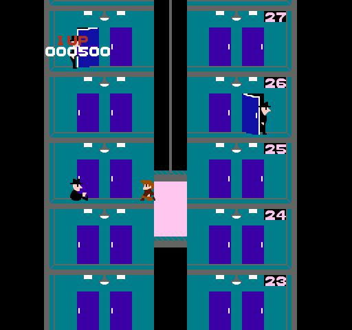 Elevator Action - NES - Taito - Gameplay Screenshot 