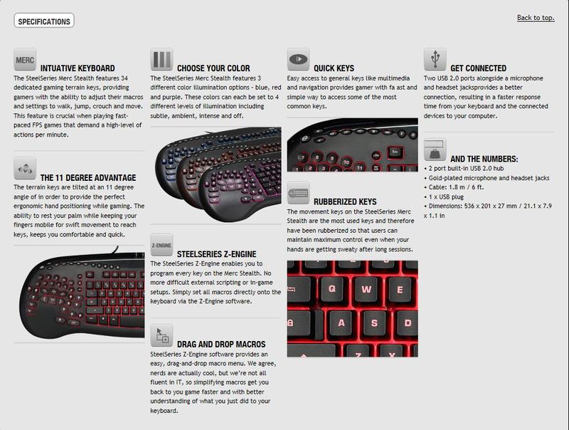 The SteelSeries Merc Stealth gaming keyboard