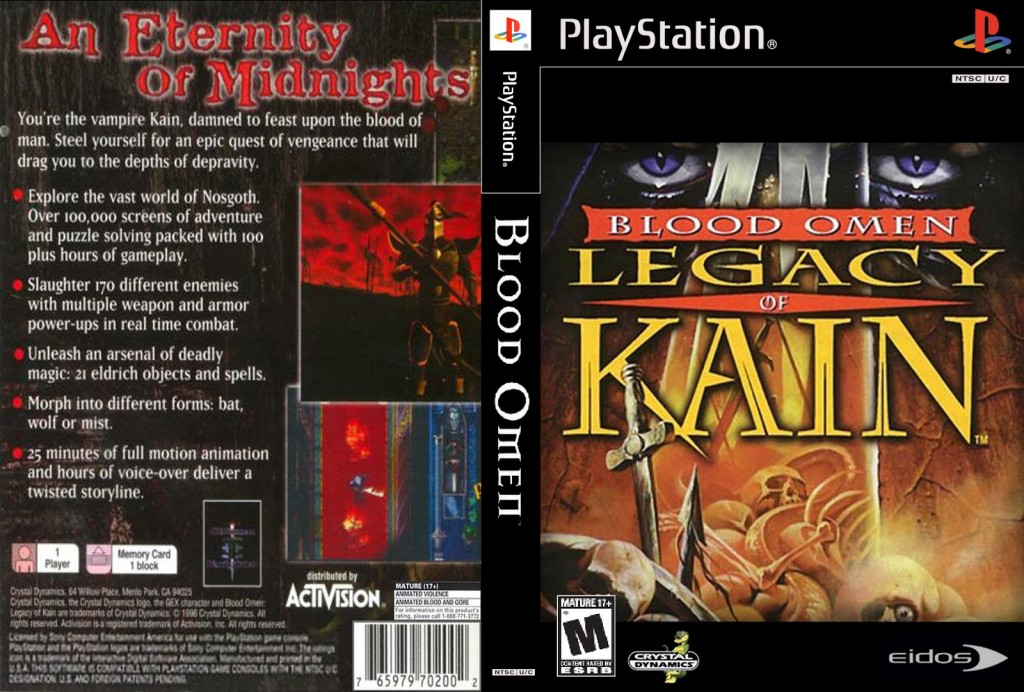 legacy of kain blood omen cheat codes