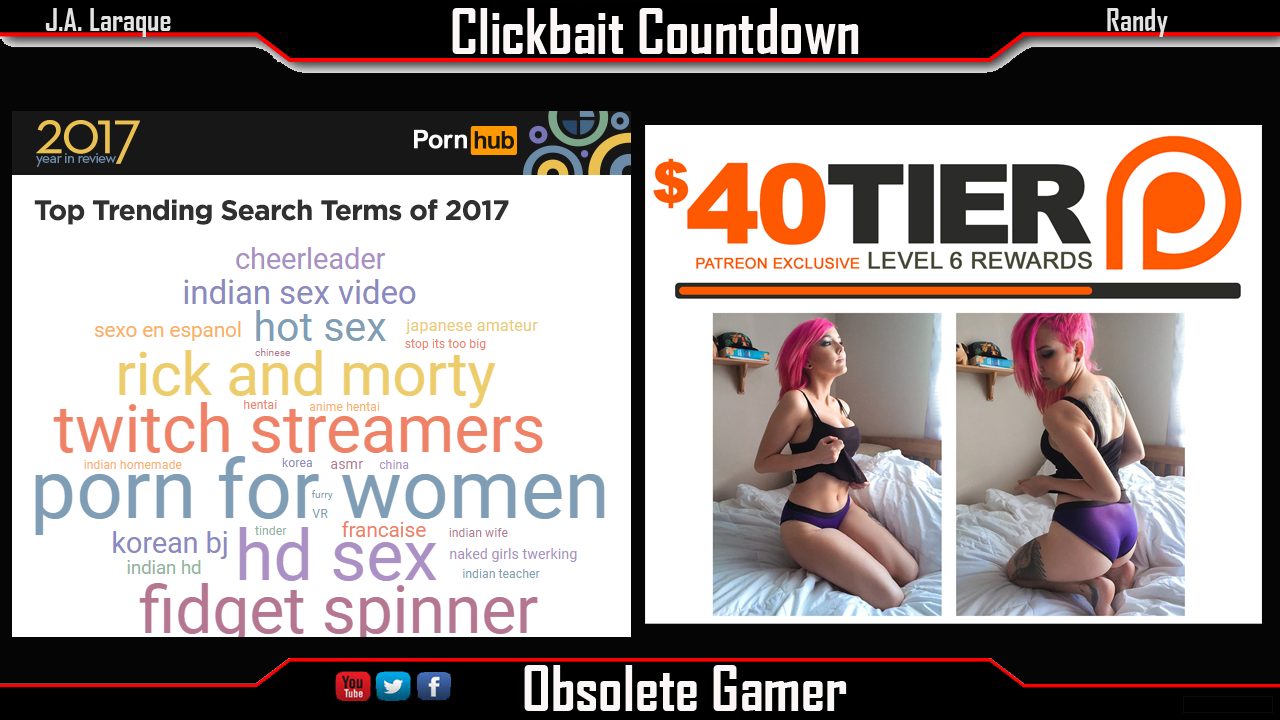 Sexy Homemade Girls - Clickbait Countdown: Unusual Adult Site Searches and Sexy Patreon Winfalls  - Obsolete Gamer